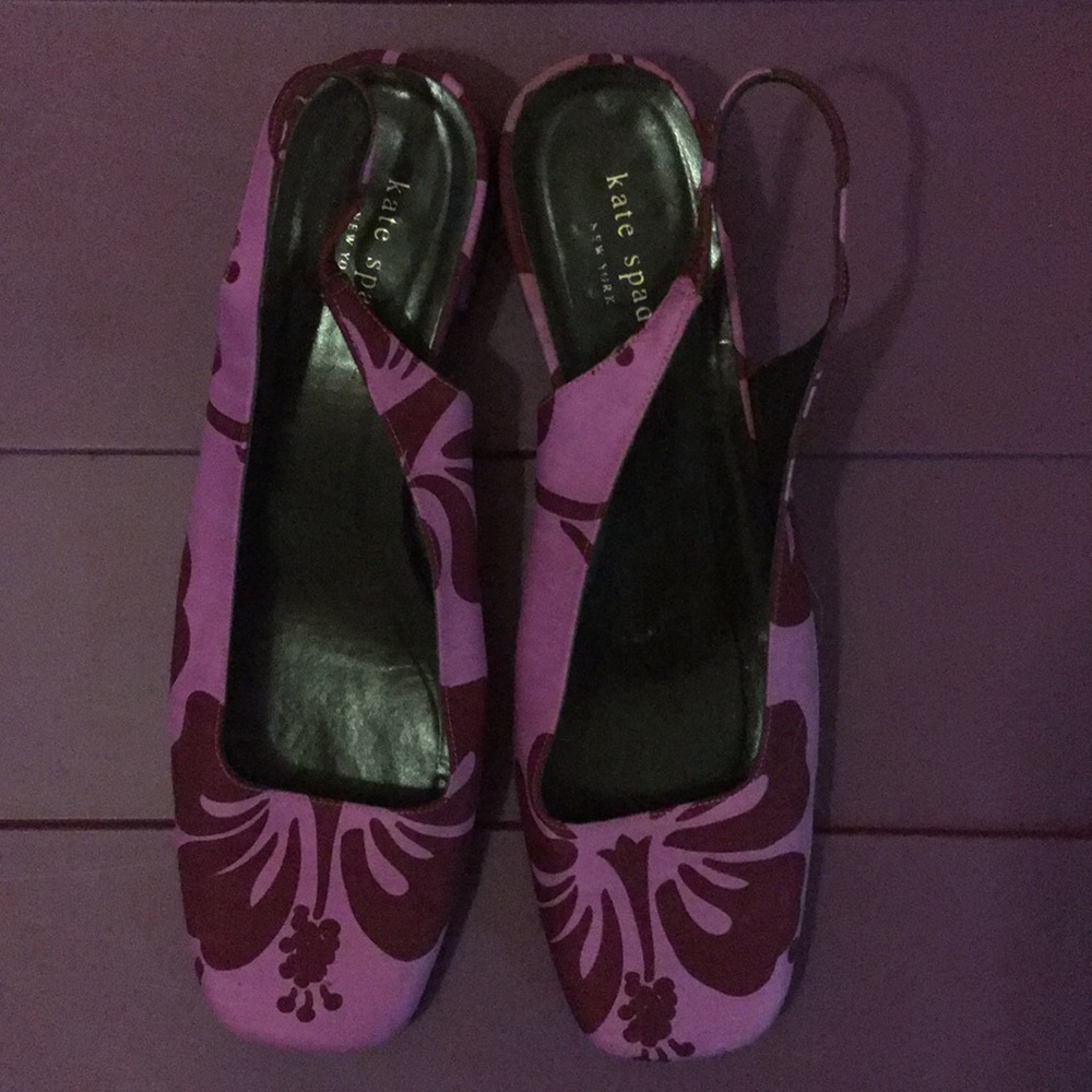 Kate Spade Hibiscus Slingback Heel